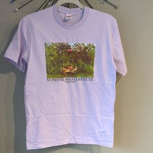Supreme Y2K Vintage T-shirt Tee Lilac Purple 1994 Supreme Masterpieces Graphic